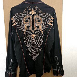 ROAR Embroidered Western Shirt